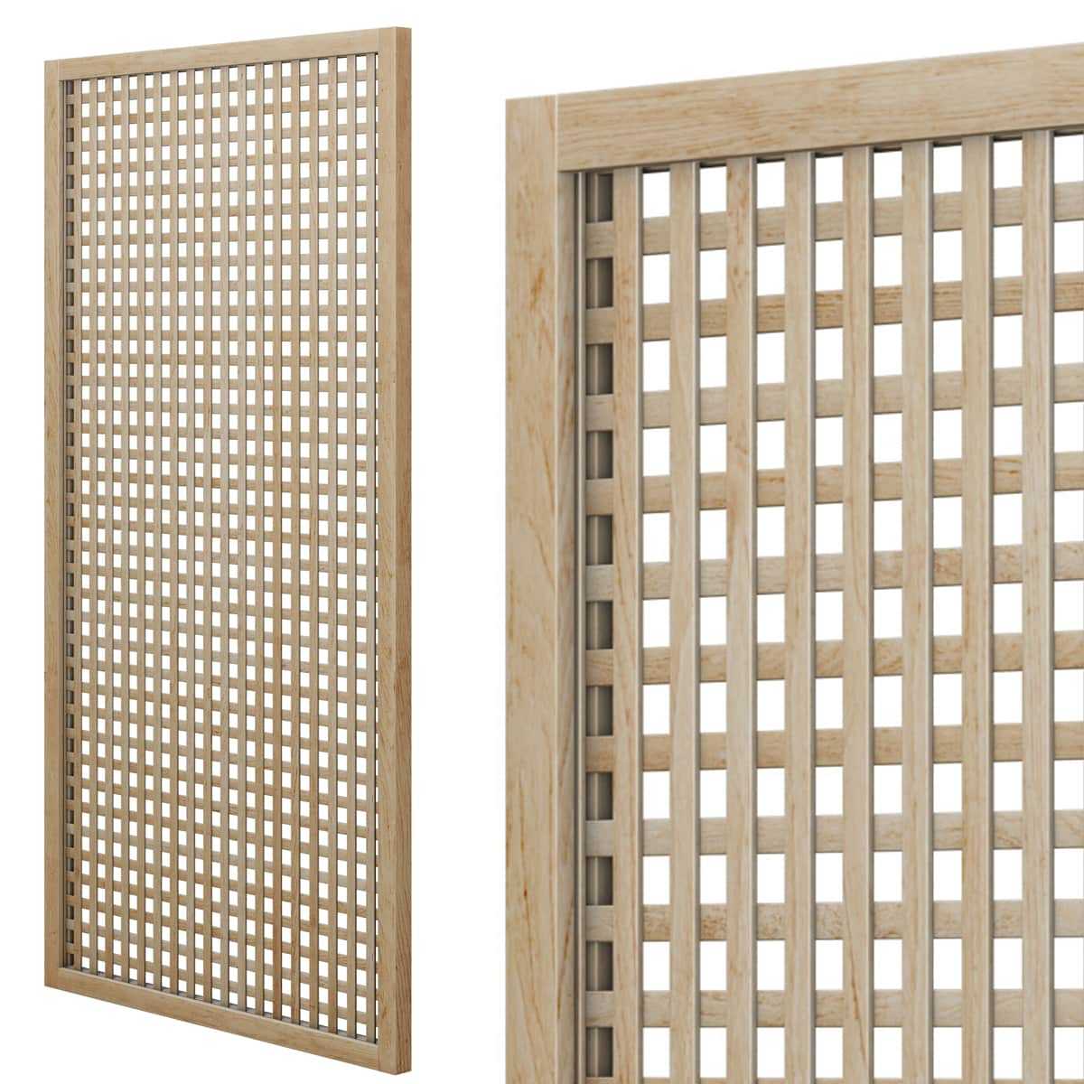 treillage renforce bois 2mx1m maille carre 30mm